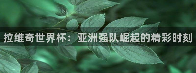 英足总杯直播：拉维奇世界杯：亚洲强队崛起的精彩时刻